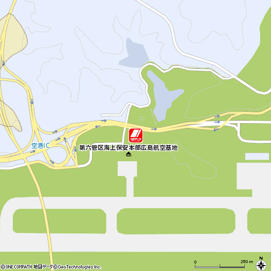 広島空港付近の地図